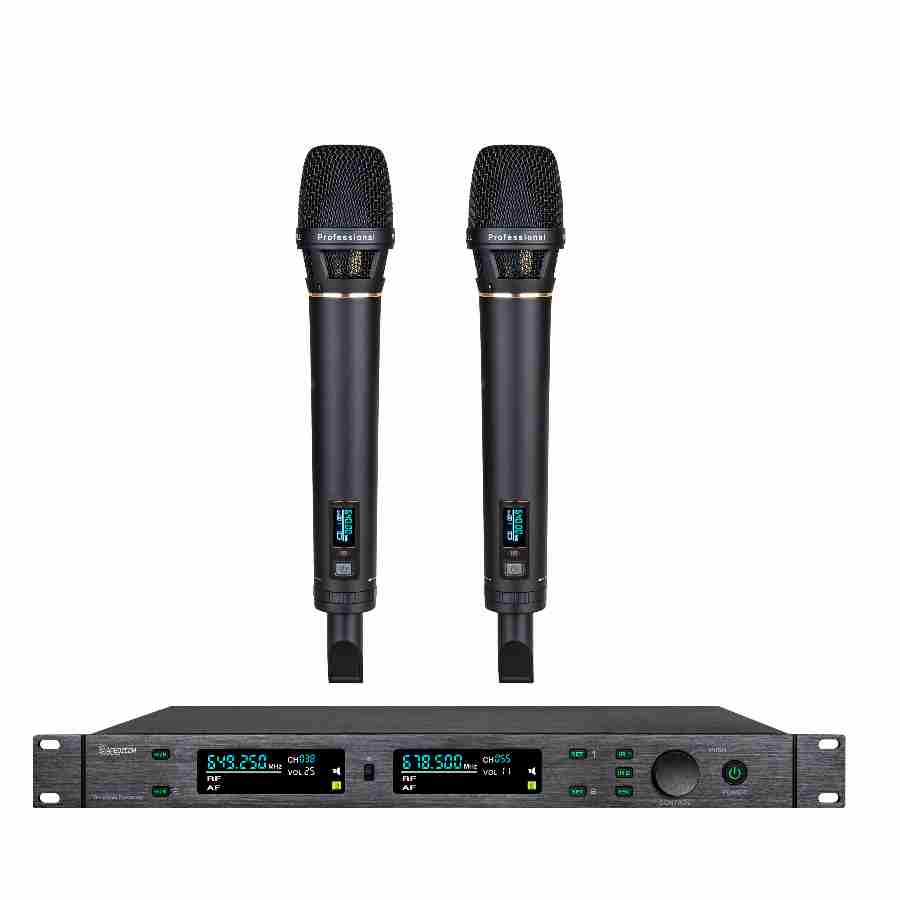 超级真分集无线一拖二手持话筒